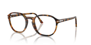 Persol Po 3343v Unisex Brown Geometric Eyeglasses