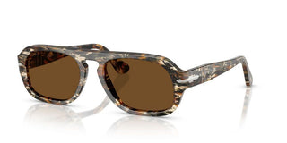 Persol Po 3369s Unisex Havana Pilot Sunglasses