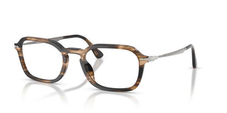 Persol PO 3381V unisex Brown Geometric Eyeglasses