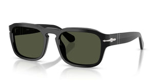 Persol Po 3386s Unisex Black Squared Sunglasses