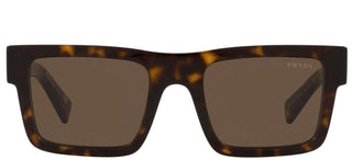 Prada PRADA PR 19WS men Havana Geometric Sunglasses