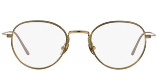 Prada PRADA PR 50YV men Gold Round Eyeglasses