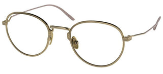 Prada PRADA PR 50YV men Gold Round Eyeglasses