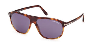 Tom Ford PRESCOTT FT 1027 men Havana Geometric Sunglasses