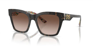 Dolce & Gabbana PRINT FAMILY DG 4384 women Havana Geometric Sunglasses