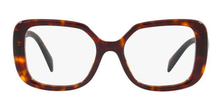 Prada PR 10ZV women Havana Geometric Eyeglasses