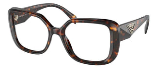 Prada PR 10ZV women Havana Geometric Eyeglasses