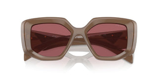 Prada Pr 14zs Women Brown Geometric Sunglasses