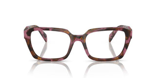 Prada Pr 14zv Women Havana Squared Eyeglasses