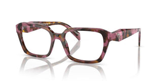Prada Pr 14zv Women Havana Squared Eyeglasses
