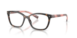 Prada Pr 15zv Women Havana Geometric Eyeglasses