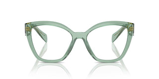 Prada Pr 20zv Women Green Butterfly Eyeglasses