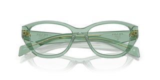 Prada Pr 21zv Women Green Cat Eye Eyeglasses
