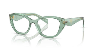 Prada Pr 21zv Women Green Cat Eye Eyeglasses