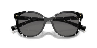 Prada Pr 22zs Women Black Squared Sunglasses