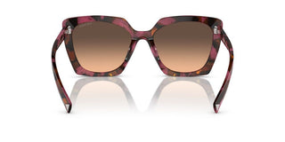 Prada Pr 23zs Women Red Squared Sunglasses