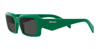 Prada PR 27ZS men Green Geometric Sunglasses