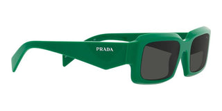 Prada PR 27ZS men Green Geometric Sunglasses