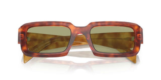 Prada Pr 27zs Men Brown Geometric Sunglasses