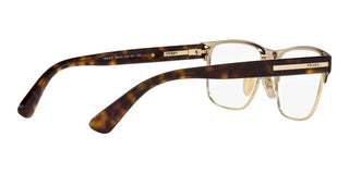 Prada PR 57ZV men Brown Squared Eyeglasses