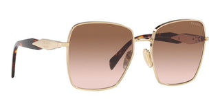 Prada PR 64ZS women Gold Squared Sunglasses