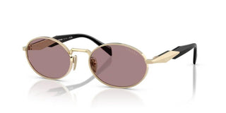 Prada PR 65ZS women Gold Oval Sunglasses