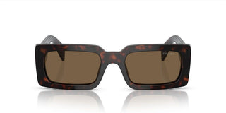 Prada PR A07S women Brown Geometric Sunglasses