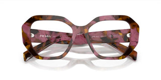 Prada PR A07V women Havana Geometric Eyeglasses