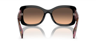 Prada PR A08S women Red Geometric Sunglasses