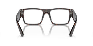 Prada PR A08V men Havana Geometric Eyeglasses