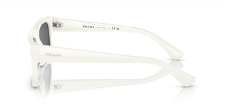 Prada PR A10S men White Geometric Sunglasses