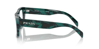 Prada Pr A17v Women Green Geometric Eyeglasses