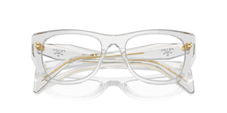 Prada Pr A18v Women Transparent Geometric Eyeglasses