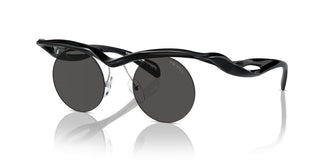 Prada Pr A24s Women Black Round Sunglasses