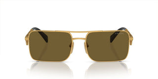 Prada PR A52S women Gold Geometric Sunglasses