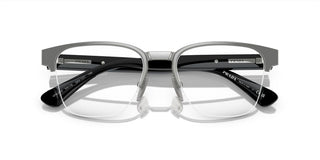 Prada PR A52V men Grey Geometric Eyeglasses