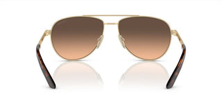 Prada PR A54S men Gold Geometric Sunglasses