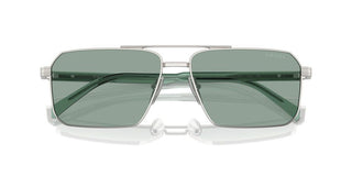 Prada Pr A57s Men Silver Squared Sunglasses