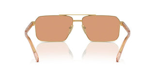 Prada Pr A57s Men Gold Squared Sunglasses