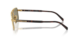Prada Pr A57s Men Gold Squared Sunglasses