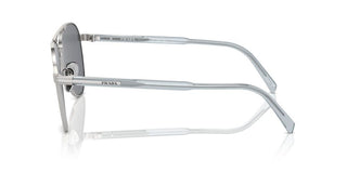 Prada Pr A58s Men Silver Pilot Sunglasses