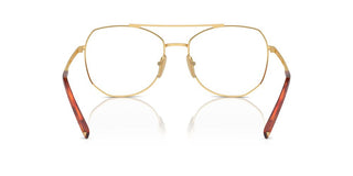 Prada Pr A58v Women Gold Pilot Eyeglasses