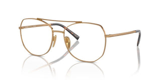 Prada Pr A58v Women Gold Pilot Eyeglasses