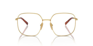 Prada Pr A59v Women Gold Geometric Eyeglasses