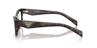 Prada Pr B01v Women Havana Squared Eyeglasses