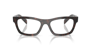Prada Pr B01v Women Havana Squared Eyeglasses