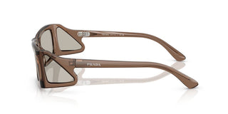 Prada Pr B03s Men Brown Rectangle Sunglasses