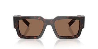 Prada Pr B17s Men Havana Rectangle Sunglasses