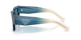Prada Pr B17s Men Blue Rectangle Sunglasses