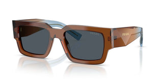 Prada Pr B17s Men Brown Rectangle Sunglasses